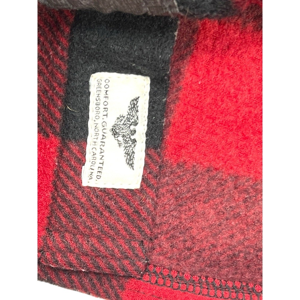 Wrangler Shirt Jacket Mens Small Buffalo Plaid Lined Shacket Outdoor Workwear - Picture 7 of 9